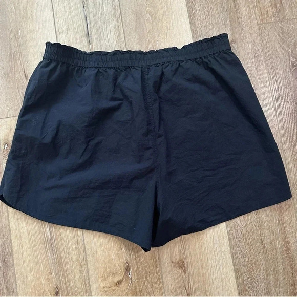 Madewell Women's Black Pull-on Cotton Shorts with Elastic Waistband Size XXL NWT - Picture 8 of 8